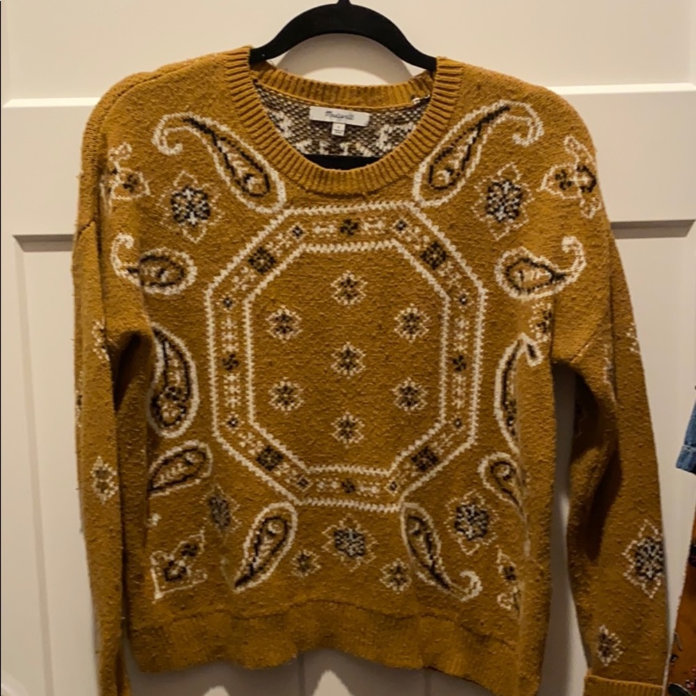 Madewell paisley sweater